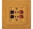 2-местная аудио розетка Nilson стерео СУ, TOURAN WOOD, дуб 24251050 1