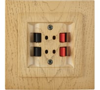 2-местная аудио розетка Nilson стерео СУ, TOURAN WOOD, клен 24281050