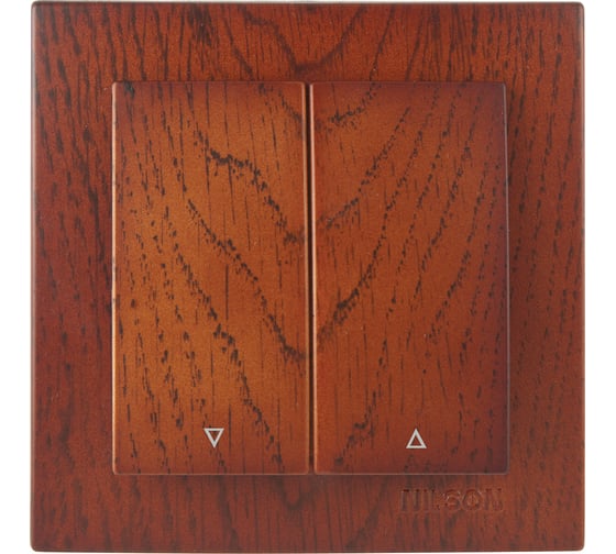 Выключатель для жалюзи Nilson СУ, TOURAN WOOD, черешня 24261069 1