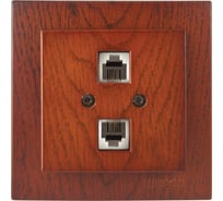2-местная телефонная розетка Nilson СУ, TOURAN WOOD, черешня 24261041