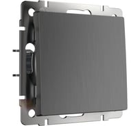 Одноклавишный выключатель Werkel WL04 SW 1G графит рифленый a046612