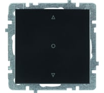 Механизм выключателя жалюзи Nilson СУ, TOURAN-ALEGRA-THOR, metallic, матовый черный 24380469