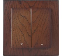 Выключатель для жалюзи Nilson СУ, TOURAN WOOD, орех 24271069