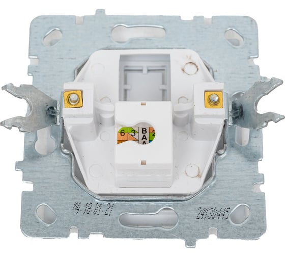 Механизм 1-местной компьютерной розетки Nilson СУ, RJ45 САТ6, TOURAN-ALEGRA-THOR, metallic, серебро 24130445