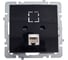 Механизм 1-местной компьютерной розетки Nilson СУ, RJ45 САТ6, TOURAN-ALEGRA-THOR, metallic, черный глянец 24220445 2