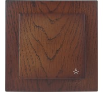 1-клавишный выключатель Nilson СУ, Кнопка, TOURAN WOOD, орех 24271005