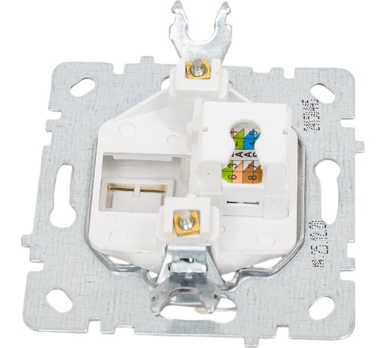 Механизм 1-местной компьютерной розетки Nilson СУ, RJ45 САТ6, TOURAN-ALEGRA-THOR, metallic, золото 24150445