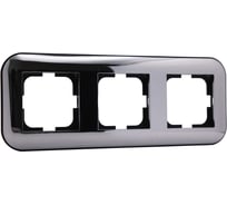 3-местная рамка Ovivo LOFT, Хром, 404-210017-227