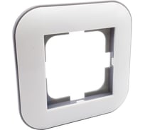 1-местная рамка Ovivo LOFT, белый/серый, 404-010003-096