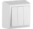3-клавишный выключатель Ovivo NIVO, ОУ, белый, 402-010000-254 1