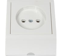 Розетка без заземления Ovivo NIVO, ОУ, белый, 402-010000-215