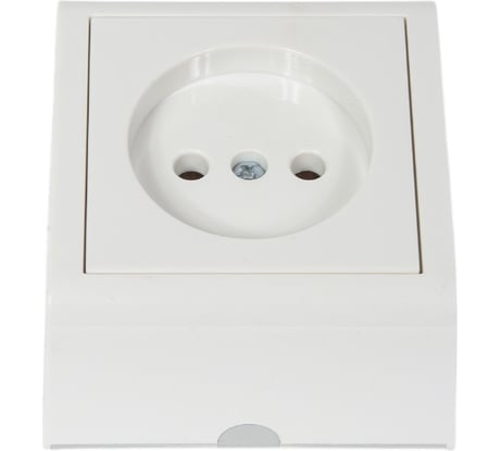 Розетка без заземления Ovivo NIVO, ОУ, белый, 402-010000-215