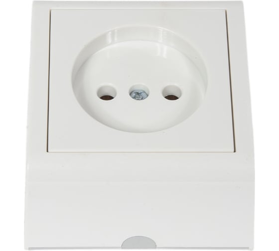Розетка без заземления Ovivo NIVO, ОУ, белый, 402-010000-215 1