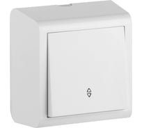 1-клавишный проходной выключатель Ovivo ОУ, NIVO, белый 402-010000-209