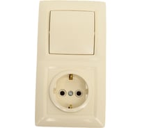 Электроустановочный блок ООО МПО Электротехника 1кл слоновая кость 3202 28789178