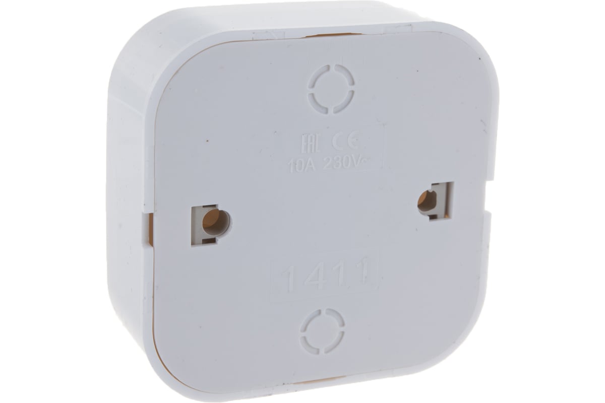 Одноклавишный выключатель IONICH о/у, 10А, 220В, белый еврослот 1411 ...