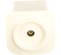 Телевизионная одноместная розетка IONICH о/у, тупиковая, белая еврослот 1421