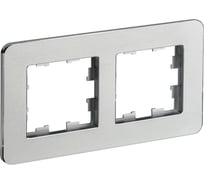 2-местная рамка IEK Brite ру-2-1-бр металл алюминий re BR-M22-M-01-K47