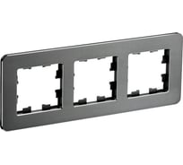 3-местная рамка IEK Brite ру-3-1-бр металл титан re BR-M32-M-01-K48
