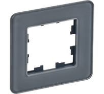 1-местная рамка IEK Brite ру-1-2-бр стекло графит re BR-M12-G-41-K53