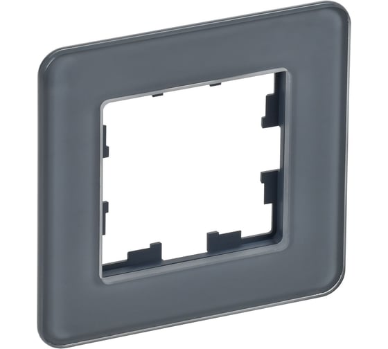 1-местная рамка IEK Brite ру-1-2-бр стекло графит re BR-M12-G-41-K53 1