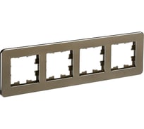 4-местная рамка IEK Brite ру-4-1-бр металл латунь re BR-M42-M-01-K49 28888070