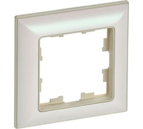 1-местная рамка IEK Brite ру-1-бр бежевый/жемчужный BR-M12-12-1-K10