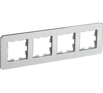 4-местная рамка IEK Brite ру-4-1-бр металл алюминий re BR-M42-M-01-K47