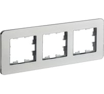 3-местная рамка IEK Brite ру-3-1-бр металл алюминий re BR-M32-M-01-K47