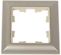 1-местная рамка IEK Brite ру-1-бр бежевый/шампань BR-M12-12-3-K10