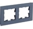 2-местная рамка IEK Brite ру-2-2-бр стекло маренго матовый BR-M22-G-31-K35 1