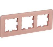 3-местная рамка IEK Brite ру-3-2-бр стекло дымчатый re BR-M32-G-41-K97