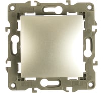 Промежуточный переключатель ЭРА Elegance 10АХ-250В, IP20, алюминий 14-1108-03 Б0034259