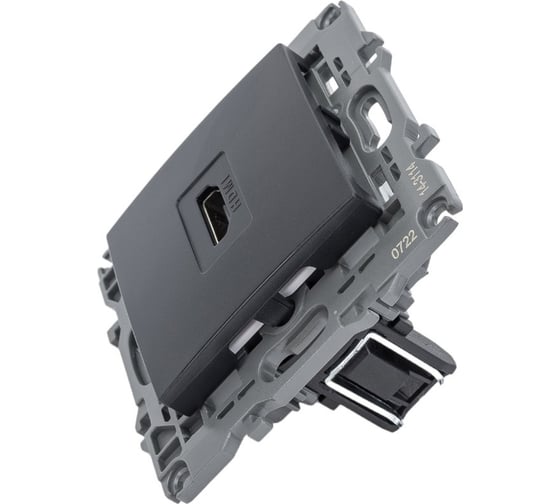 Розетка HDMI ЭРА 14-3114-05 IP20, Elegance, антрацит Б0034336