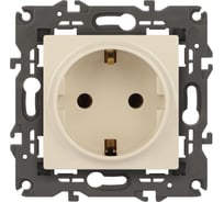 Розетка ЭРА Elegance 2P+E Schuko, 16A-250В, IP20, сл.кость 14-2101-02 Б0034265
