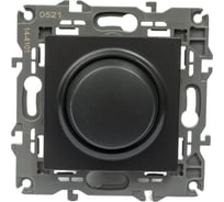 Поворотно-нажимной светорегулятор ЭРА 14-4101-05 400ВА 230В, IP20, Elegance, антрацит Б0034344