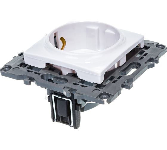 Розетка ЭРА Elegance 2P+E Schuko 16A-250В, IP20, белый 14-2101-01 Б0034264