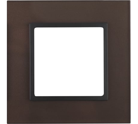 Рамка ЭРА 14-5101-13 на 1 пост, стекло, Elegance, бронза+антрацит Б0034475