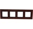 Рамка ЭРА 14-5204-14 на 4 поста, металл, Elegance, медь+антрацит Б0034562 2