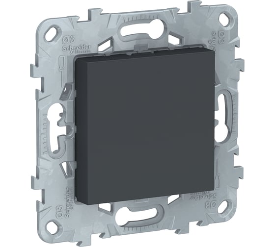 Заглушка Systeme Electric UNICA 45х45 антрацит NU586654 1240071