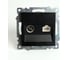 Механизм TV + компьютерной RJ-45 розетки STEKKER GLS00-7106-05 серия Катрин, черный 49182 2