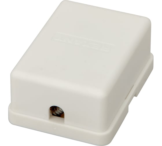 Телефонная розетка Rexant 2 порта UTP, RJ-14 (6P4C), CAT 3, внешняя 03-0002