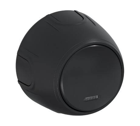 Одинарный накладной (наружный) выключатель OneKeyElectro Rotondo с подсветкой, цвет черный 7700865