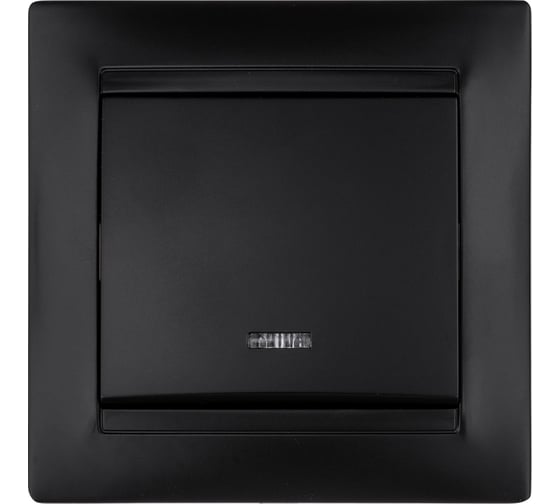 1 клавишный выключатель TDM ELECTRIC с подсветкой 10А графит "Лама" SQ1815-0604
