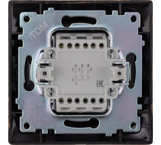 3 клавишный выключатель TDM ELECTRIC 10А старинная бронза Лама SQ1815-0745