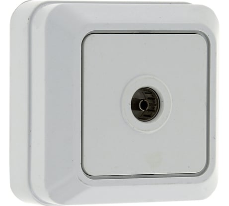 Телевизионная розетка EKF Рим TV 75Ом 5-862МГц белая ENA00-027-10