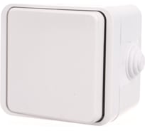 Одноклавишный наружный выключатель EKF Прага IP44 белый EKV10-021-10-44