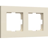 Рамка WERKEL на 2 поста slab (айвори матовый) a062806