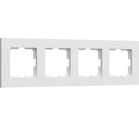 Рамка WERKEL на 4 поста slab (белый матовый) a062797