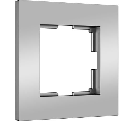 Рамка WERKEL на 1 пост slab (серебро матовый) a062811 1